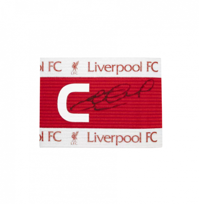 Icons Steven Gerrard Signed And Framed Liverpool FC Captain's Armband