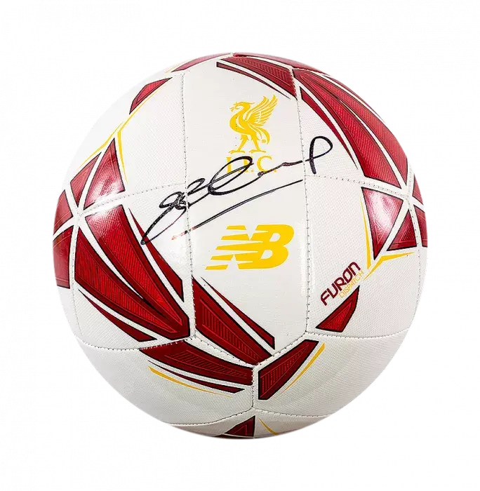icons Steven Gerrard Signed Liverpool Branded New Balance Football