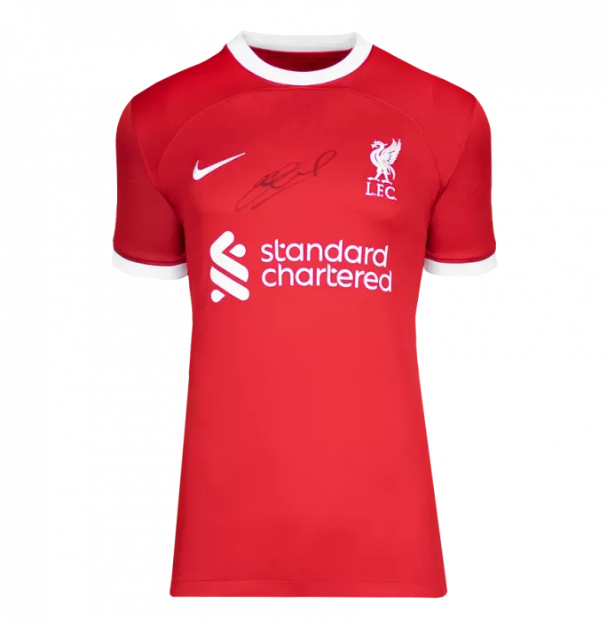 Icons Steven Gerrard Signed Liverpool FC 2023-24 Home Shirt In Deluxe Packaging