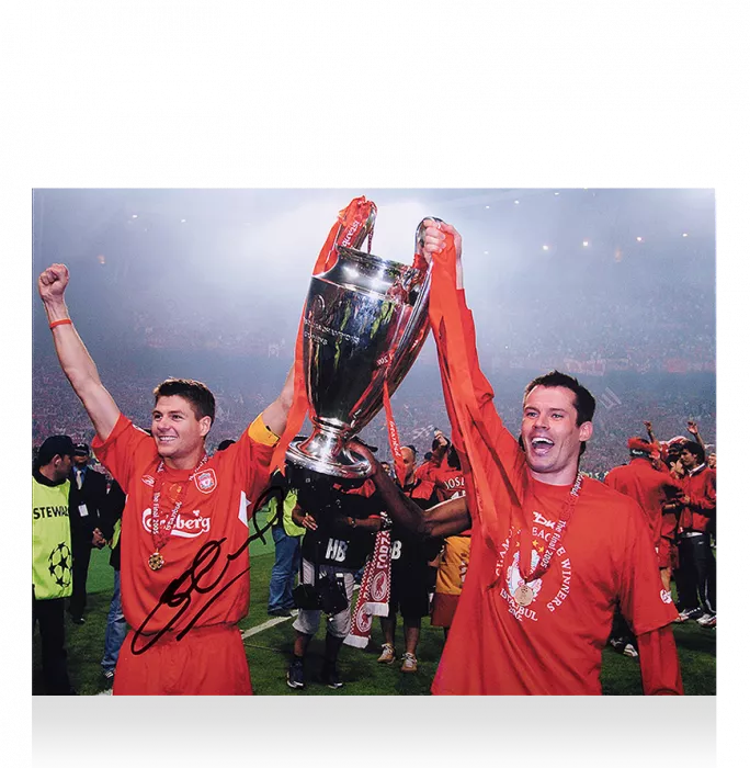 Icons Steven Gerrard Signed Liverpool Photo: 2005 UEFA Champions League Winner