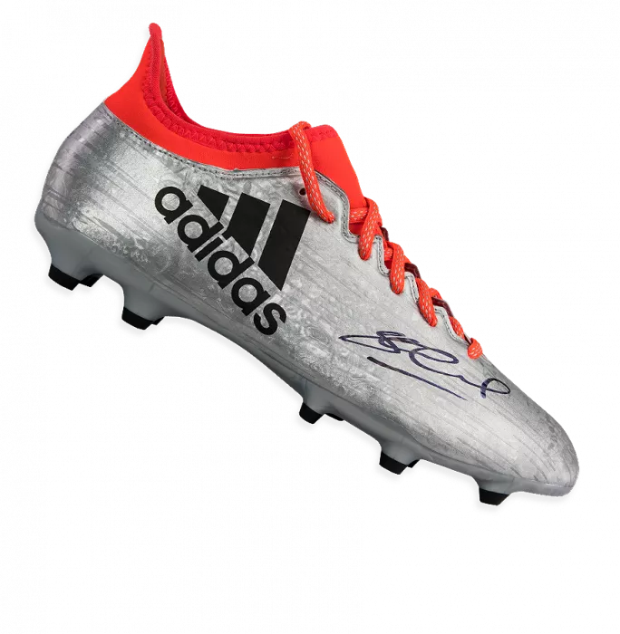 Icons Steven Gerrard Signed Silver Adidas X 16.3 Boot