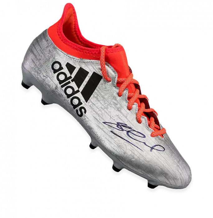 icons Steven Gerrard Signed Silver Adidas X 16.3 Boot