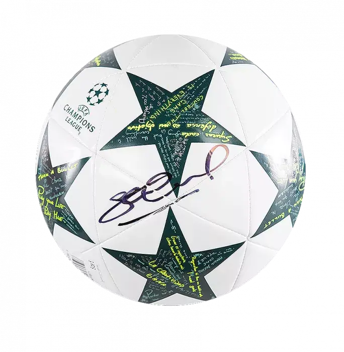 Icons Steven Gerrard Signed UEFA Champions League Football