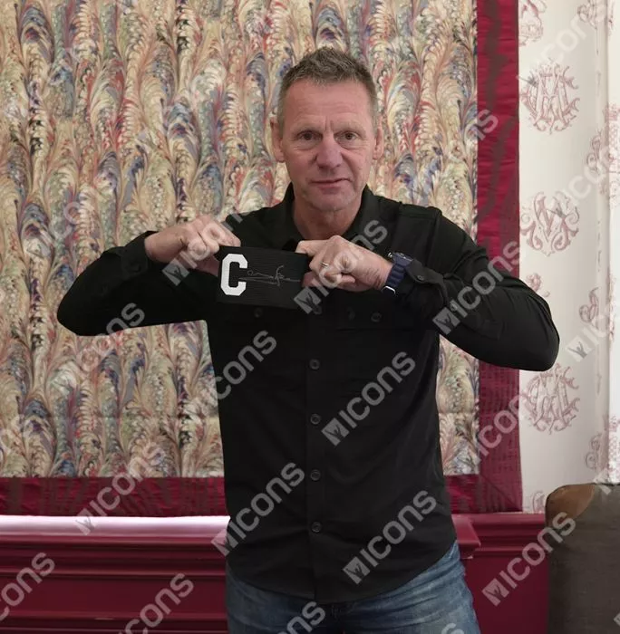 Icons Stuart Pearce Signed And Framed Captain's Armband