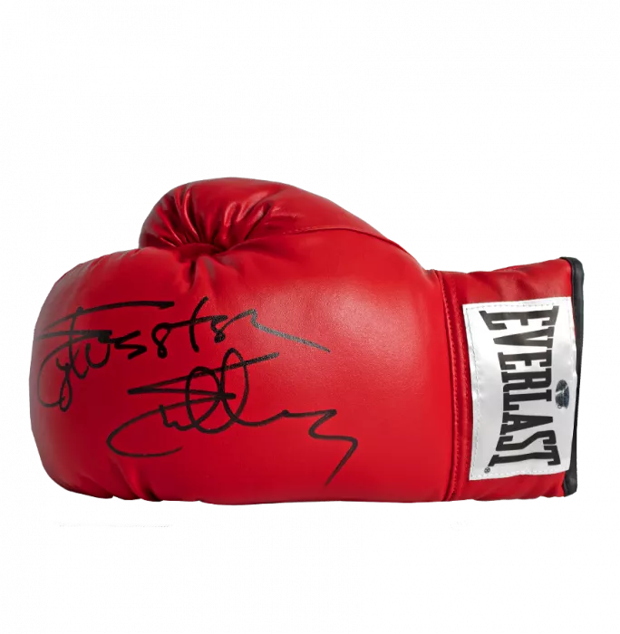 icons Sylvester Stallone Signed Red Everlast Boxing Glove
