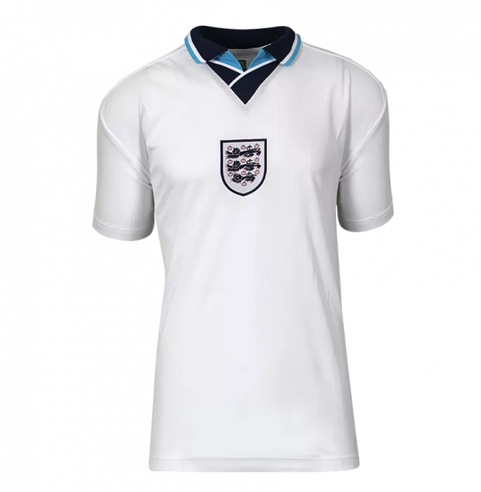 Icons Teddy Sheringham Back Signed England 1996 Home Shirt In Hero Frame: Option 1