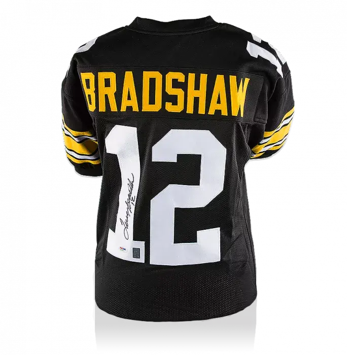 icons Terry Bradshaw Back Signed Pittsburgh Steelers Jersey