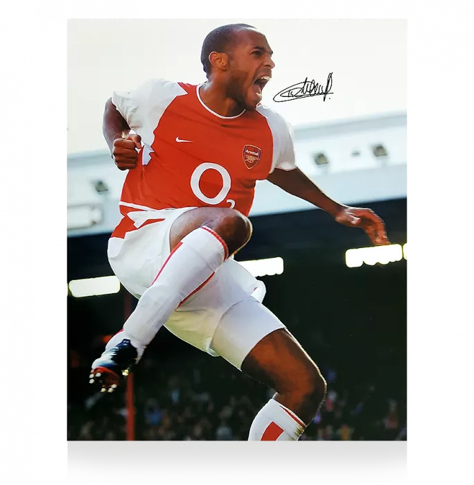 icons Theirry Henry Signed Arsenal Photo: Highbury Hero