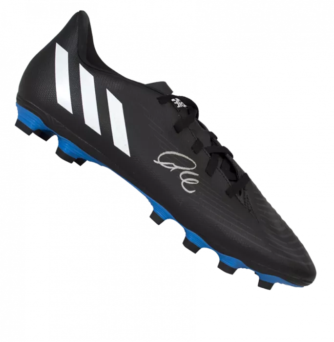 Icons Thiago Alcantara Signed Black Adidas Predator Football Boot In Deluxe Packaging