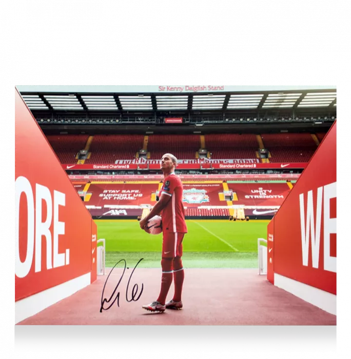 Icons Thiago Alcantara Signed Liverpool FC Photo In Premium Photo Frame: Signing Day