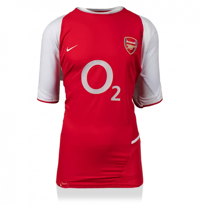 Icons Thierry Henry Back Signed Arsenal 2002-04 Home Shirt