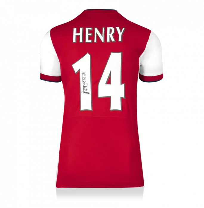 Icons Thierry Henry Back Signed Modern Arsenal Home Shirt In Classic Frame