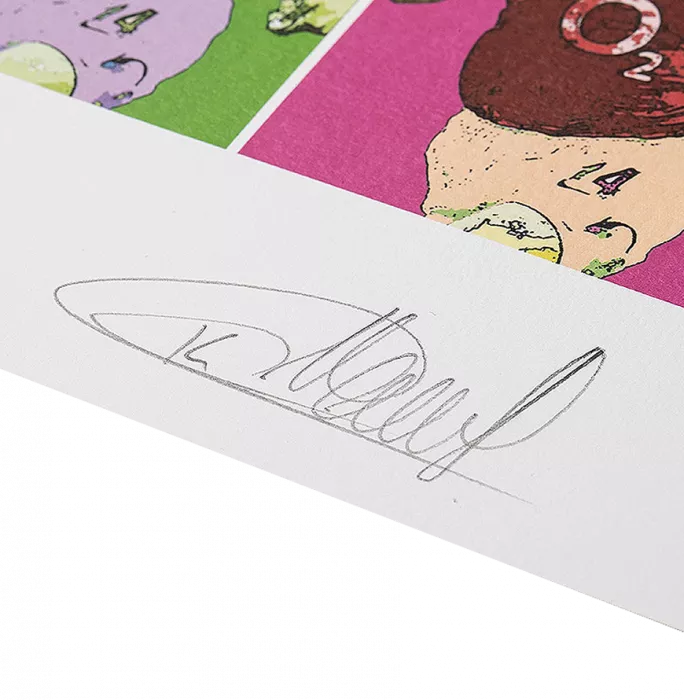 Icons Thierry Henry Signed Arsenal Print: Andy Warhol Pop Art Special Edition