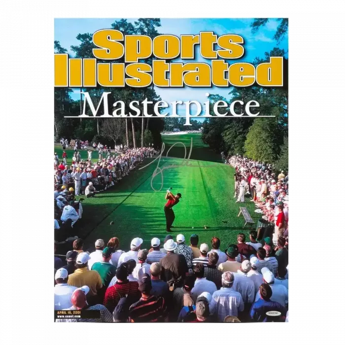 Icons Tiger Woods Signed 2001 Masters Tournament Champion Sports Illustrated Cover