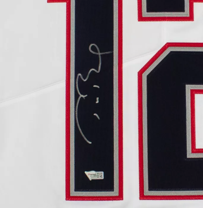 Icons Tom Brady Back Signed Navy New England Patriots Road Jersey