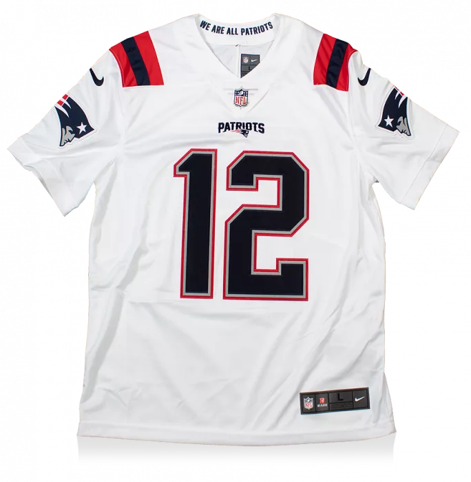 Icons Tom Brady Back Signed Navy New England Patriots Road Jersey