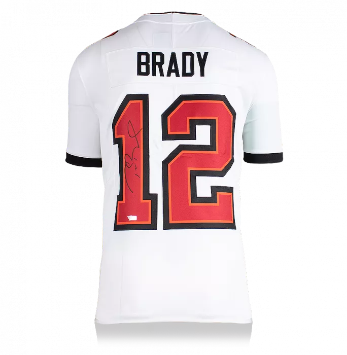 Icons Tom Brady Back Signed Tampa Bay Buccaneers Road Jersey