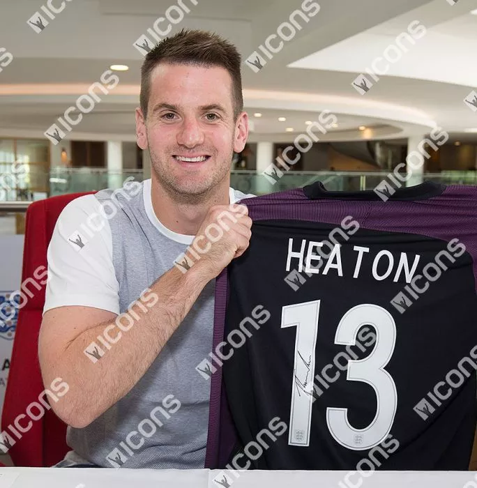 Icons Tom Heaton England Signed England 2016 Home Shirt