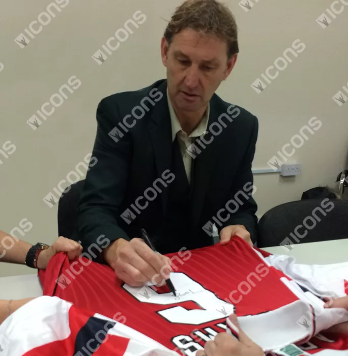 Icons Tony Adams Back Signed Arsenal 1992-94 Home Shirt