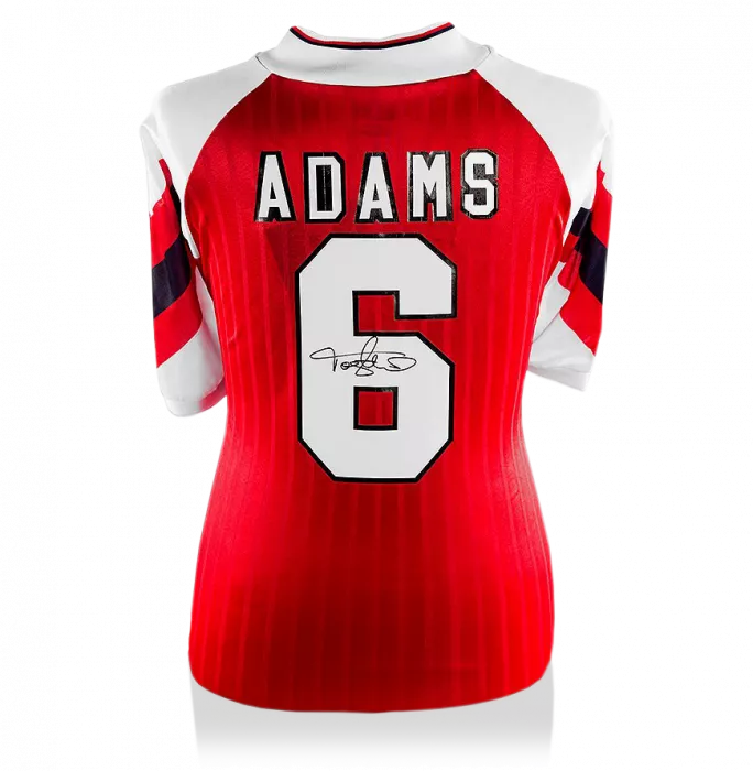 icons Tony Adams Back Signed Arsenal 1992-94 Home Shirt