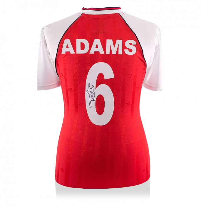 icons Tony Adams Back Signed Retro Arsenal Home Shirt