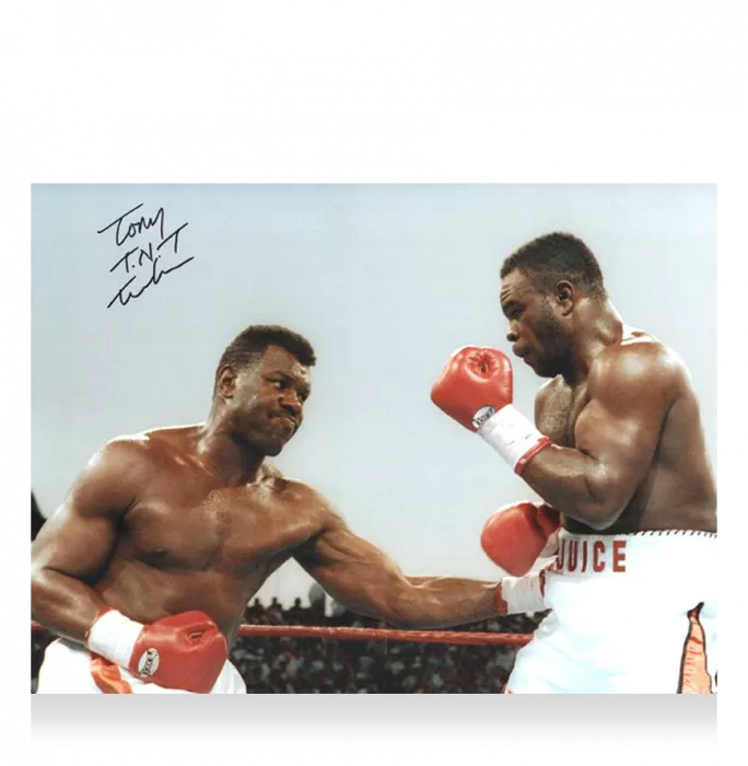 Icons Tony Tucker Signed Photo In Premium Photo Frame