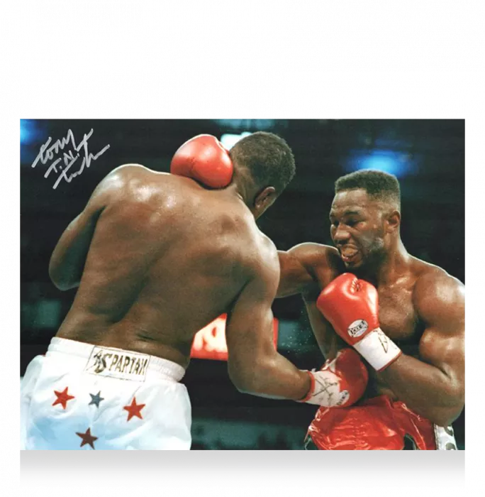 Icons Tony Tucker Signed Photo In Premium Photo Frame