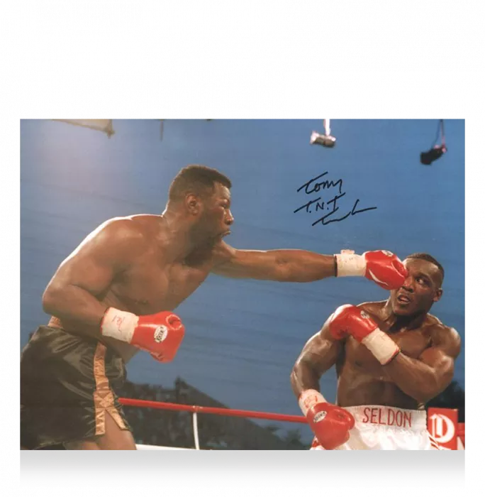 Icons Tony Tucker Signed Photo In Premium Photo Frame