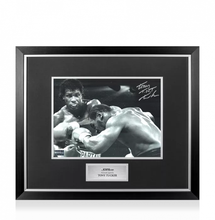 Icons Tony Tucker Signed Photo In Premium Photo Frame