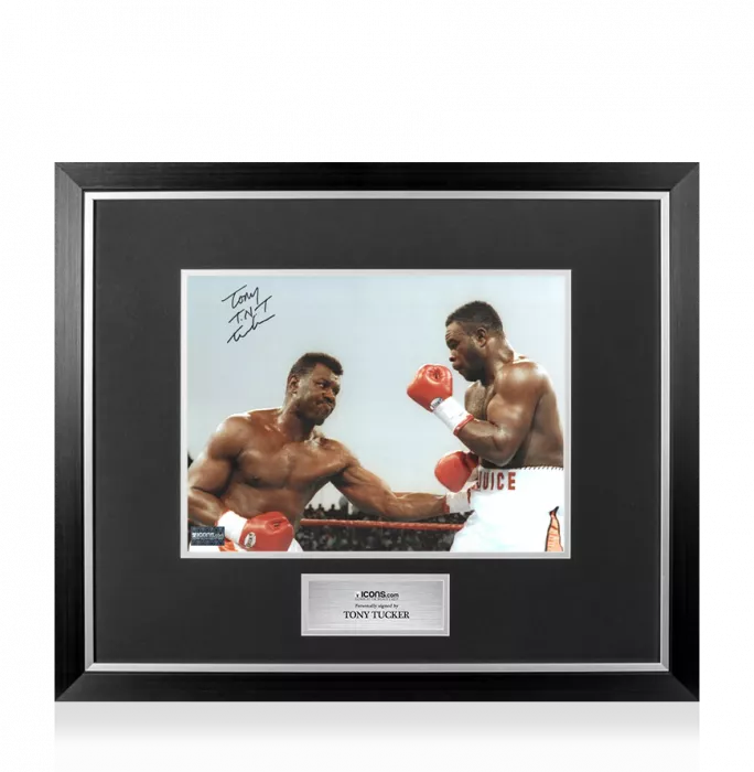 icons Tony Tucker Signed Photo In Premium Photo Frame