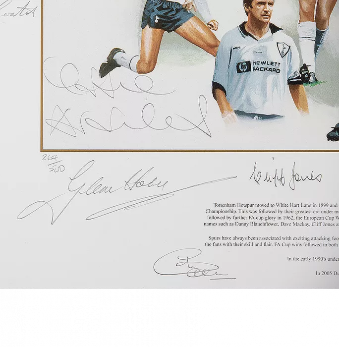 Icons Tottenham Hotspur Squad Signed Print: Icons Of White Hart Lane