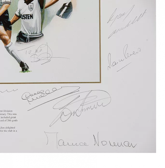 Icons Tottenham Hotspur Squad Signed Print: Icons Of White Hart Lane