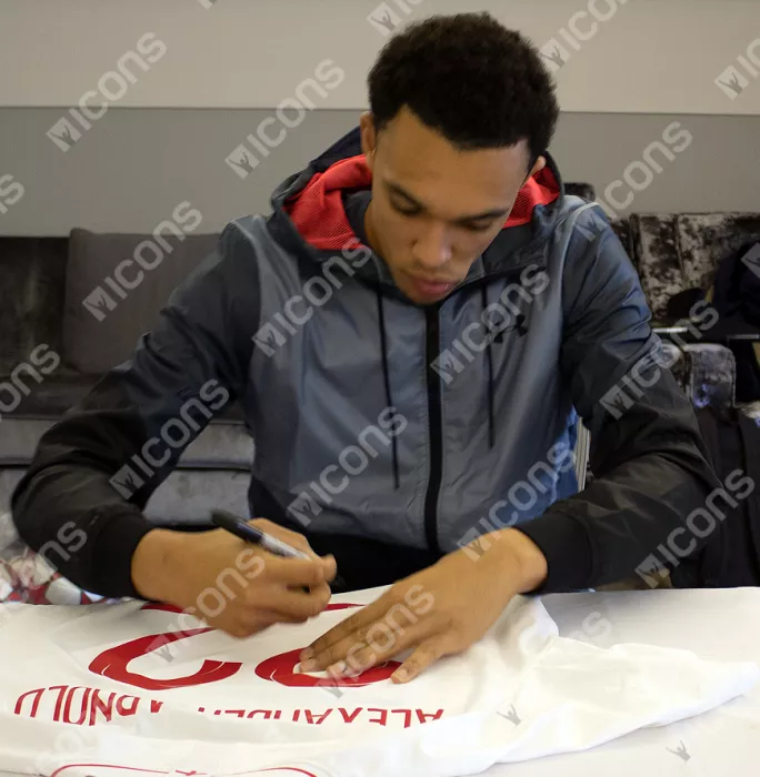 Icons Trent Alexander-Arnold Back Signed England 2018-19 Home Shirt