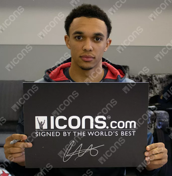 Icons Trent Alexander-Arnold Back Signed Liverpool 2019-20 Home Shirt With Fan Style Numbers In Classic Frame