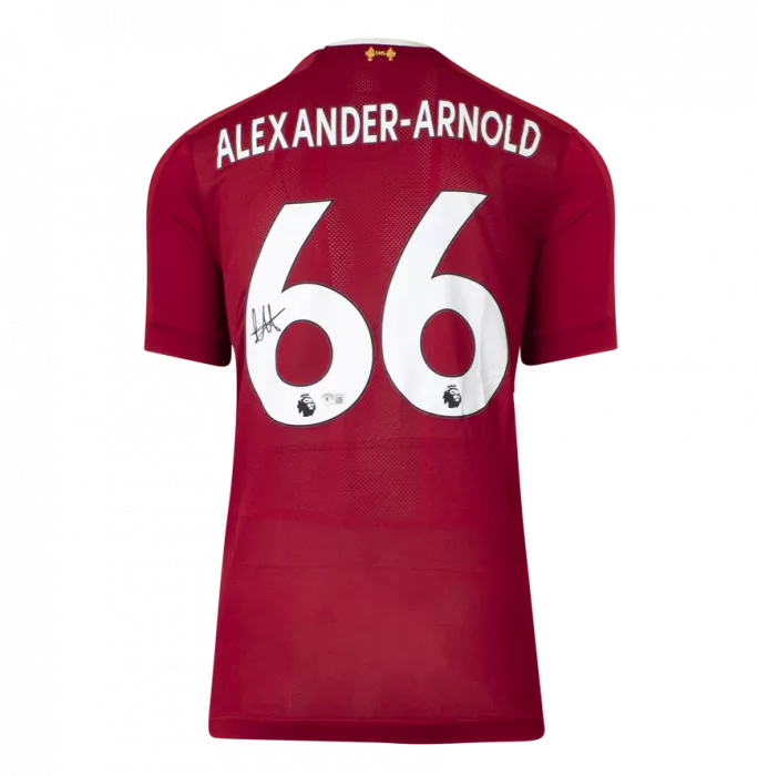 Icons Trent Alexander-Arnold Back Signed Liverpool FC 2019-20 Home Shirt In Classic Frame