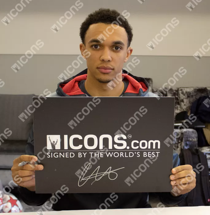 Icons Trent Alexander-Arnold Back Signed Liverpool FC 2019-20 Home Shirt In Classic Frame