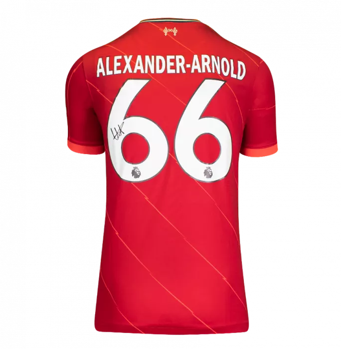 Icons Trent Alexander-Arnold Back Signed Liverpool FC 2021-22 Home Shirt