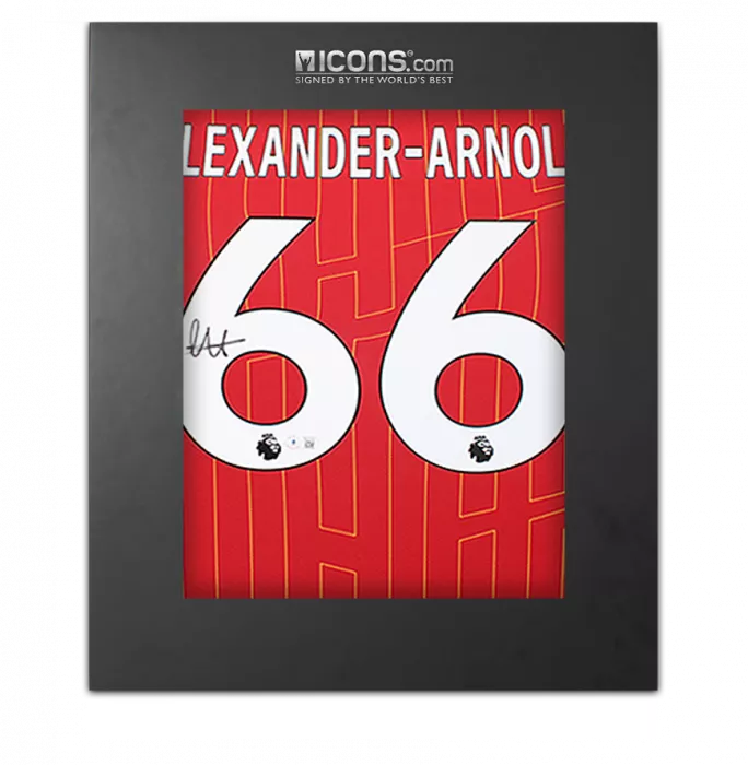 icons Trent Alexander-Arnold Back Signed Liverpool FC 2024-25 Home Shirt In Deluxe Packaging