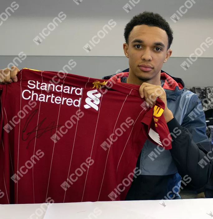 Icons Trent Alexander-Arnold Front Signed Liverpool 2019-20 Home Shirt: Premier League Champions Special Edition