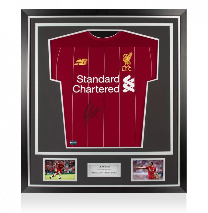 icons Trent Alexander-Arnold Front Signed Liverpool 2019-20 Home Shirt In Classic Frame