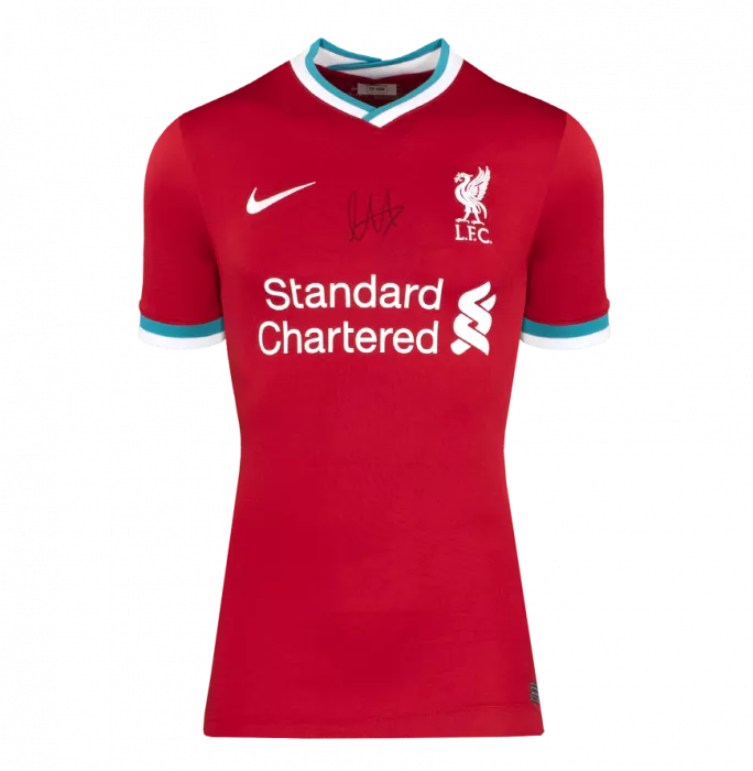 icons Trent Alexander-Arnold Front Signed Liverpool FC 2020-21 Home Shirt