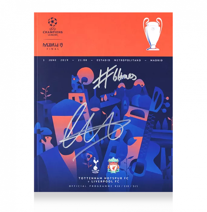 icons Trent Alexander-Arnold Signed 2019 UEFA Champions League Final Programme: "#6Times" Edition