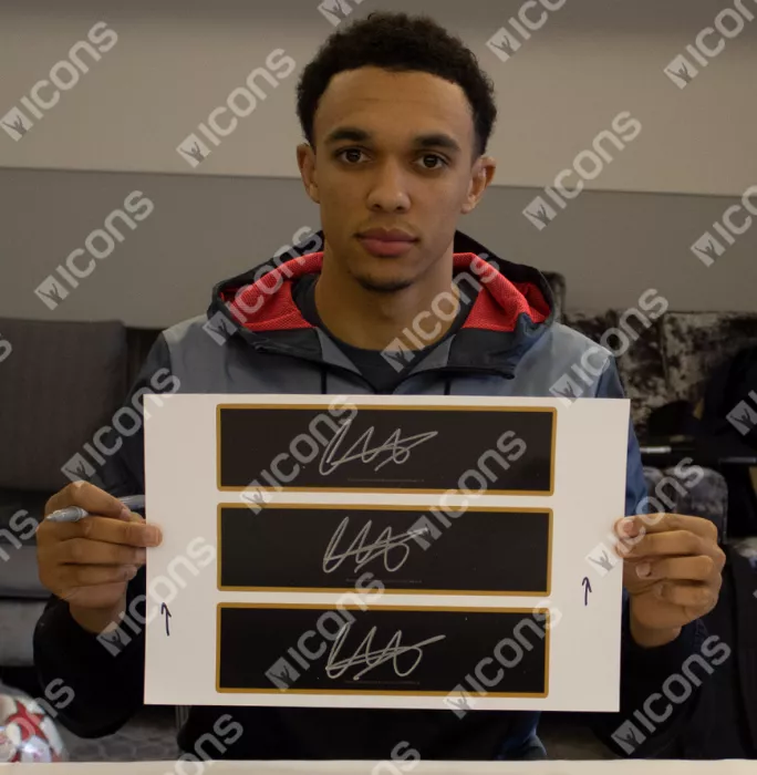 Icons Trent Alexander-Arnold Signed Plaque And Photo Frame: 2019 UEFA Champions League Winner