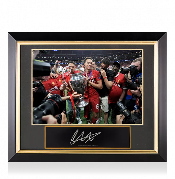 icons Trent Alexander-Arnold Signed Plaque and Photo Frame: 2019 UEFA Champions League Winner