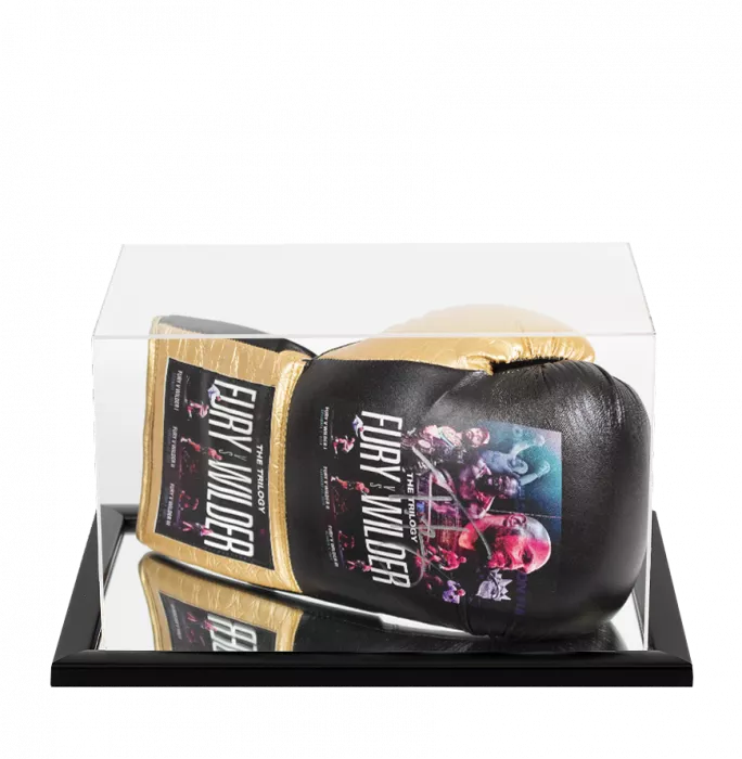 Icons Tyson Fury Signed Boxing Glove In Acrylic Case - Fury Vs Wilder