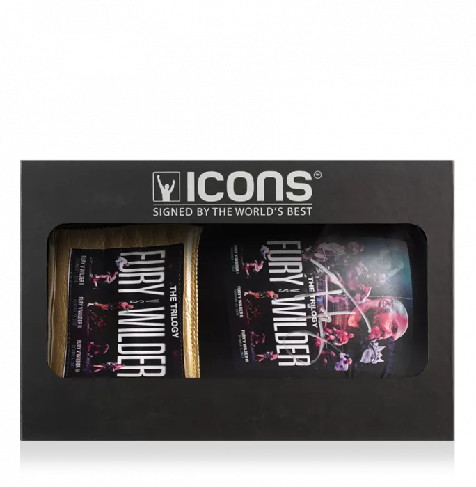 icons Tyson Fury Signed Boxing Glove In Deluxe Packaging - Fury vs Wilder