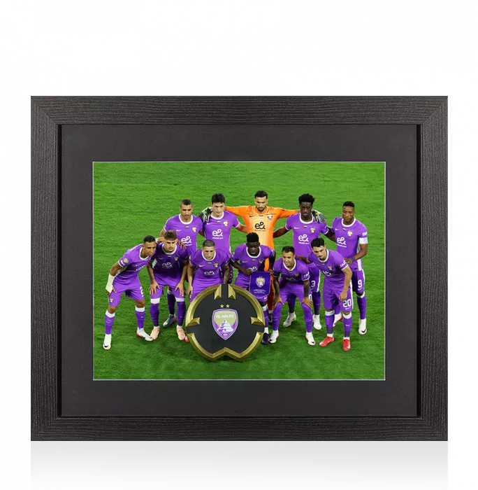 icons UNSIGNED Al Ain FC Photo In Black Wooden Frame: 2025 FIFA Club World Cup Squad