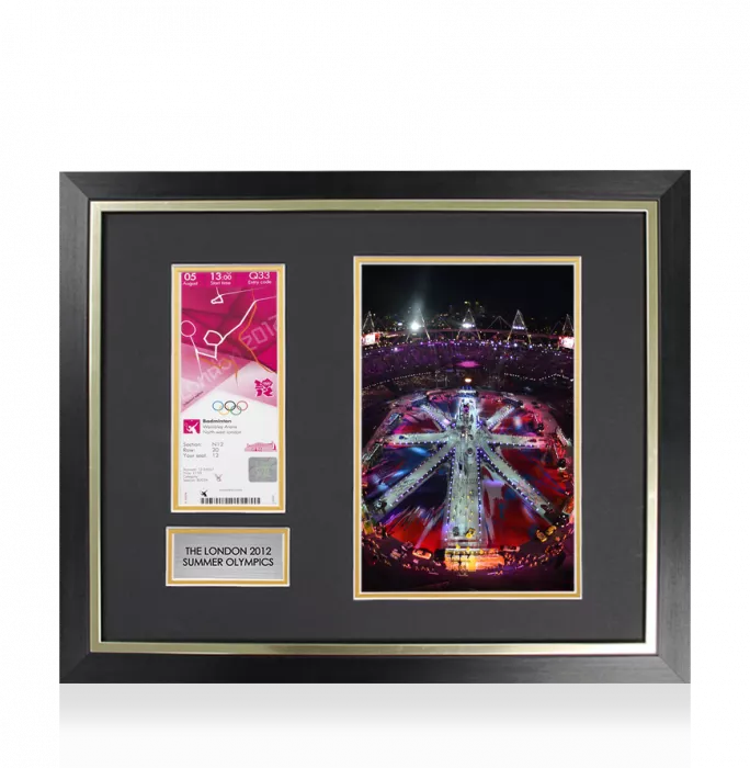 Icons UNSIGNED And Framed London 2012 Olympics Ticket: Badminton August 5th