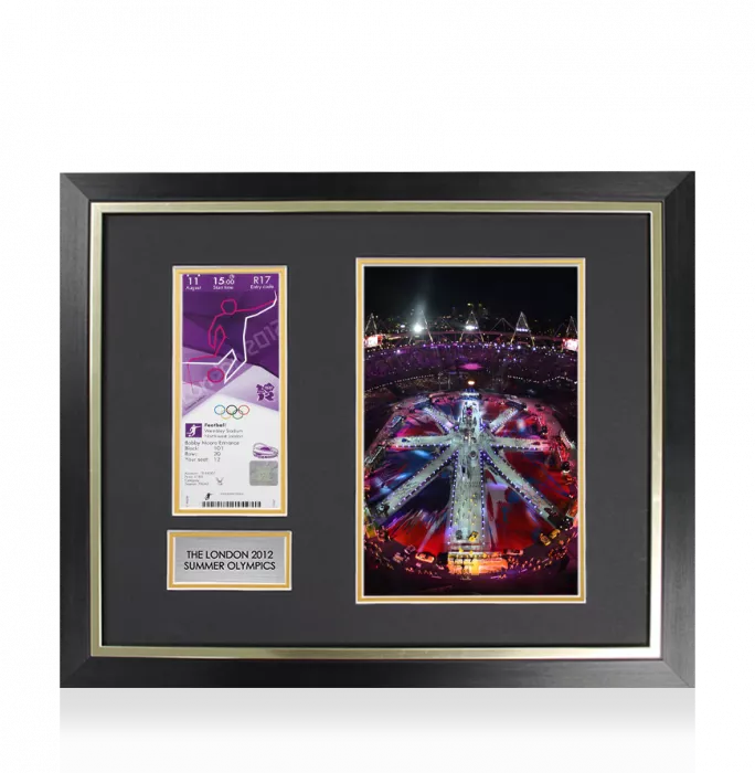 Icons UNSIGNED And Framed London 2012 Olympics Ticket: Football August 11th (M Final)