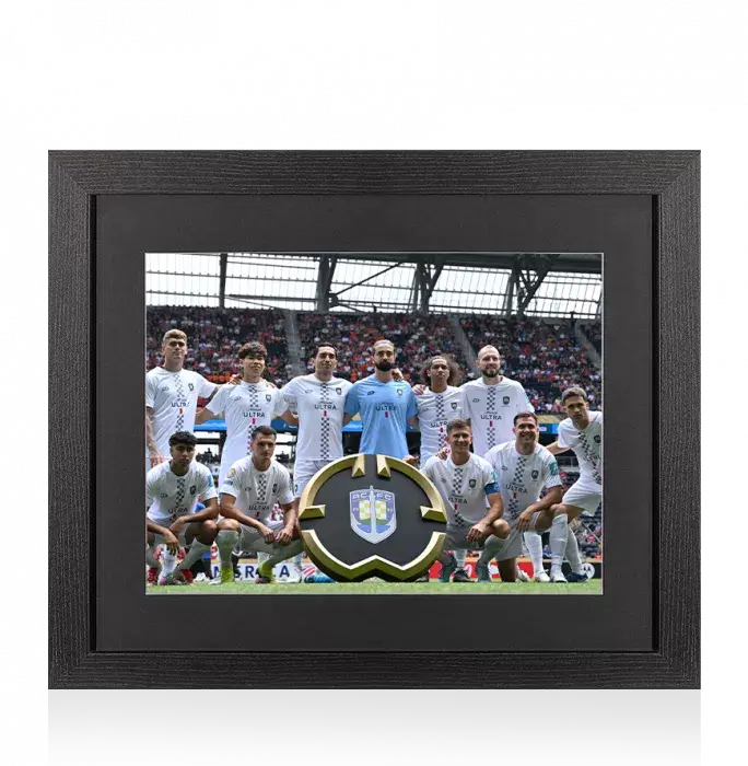Icons UNSIGNED Auckland City FC Photo In Black Wooden Frame: 2025 FIFA Club World Cup Squad